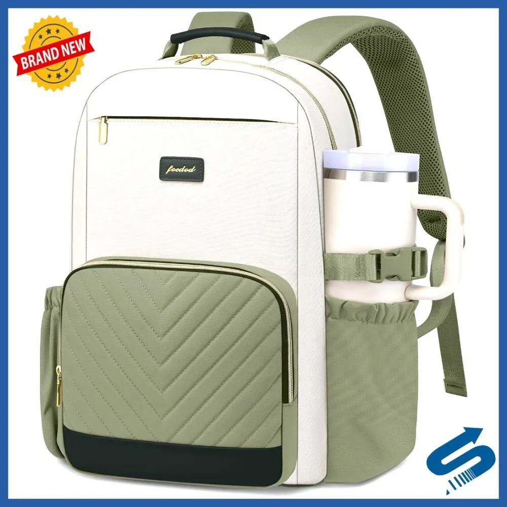 Large Capacity Laptop Backpack with USB Charging Anti-Theft Travel Business - Picture 1 of 6